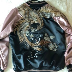 Men’s/Women’s Reversible Satin Bomber Jacket